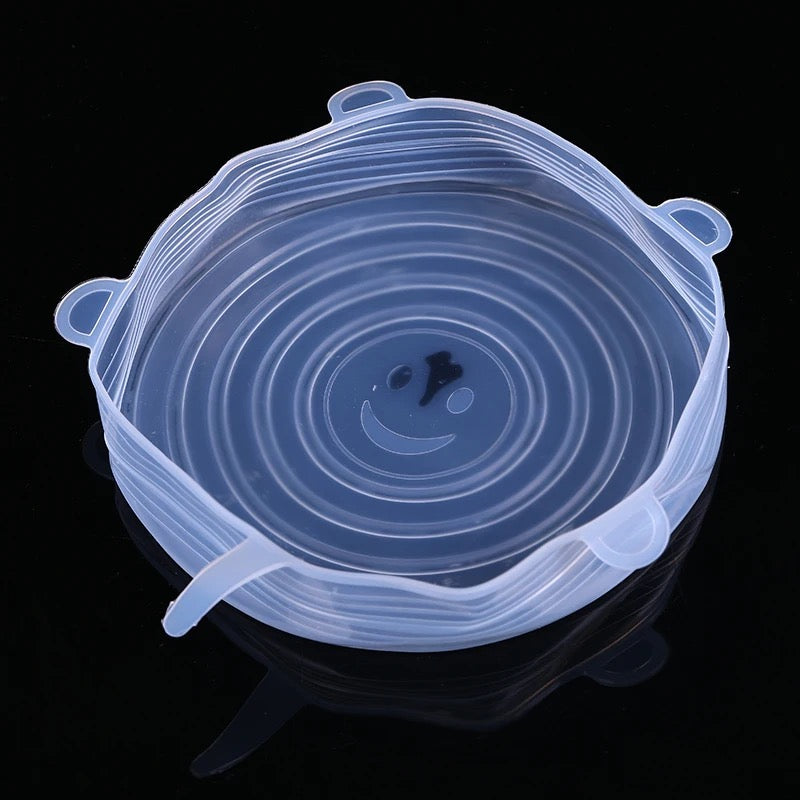 Eco-Friendly Reusable Silicone Stretch Food & Dish Covers – Set of 6