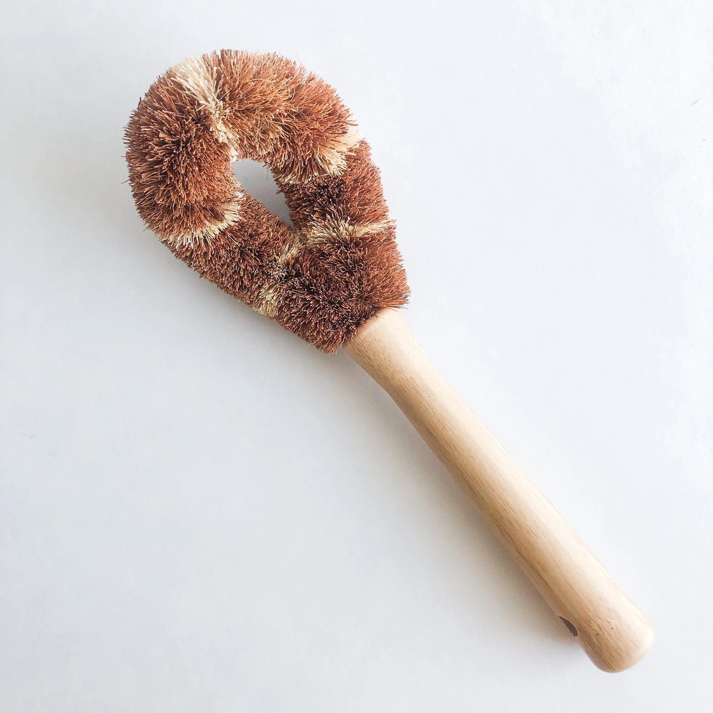 Natural Bamboo Coconut Glass Brush - Organic Plastic Free Biodegradable Coconut Kitchen Brush - Zero Waste Living