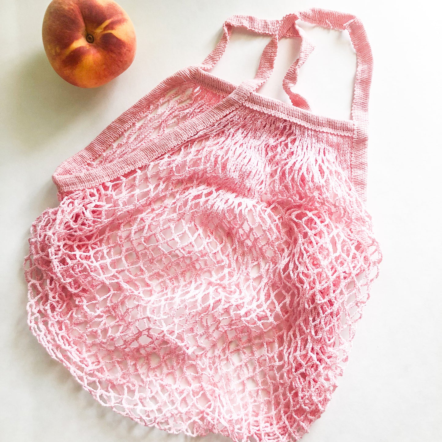 Reusable Organic Cotton Mesh Bag - Plastic Free Zero Waste Shopping Bag