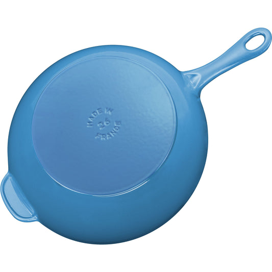 STAUB Pans 26 cm / 10 inch Cast Iron Frying Pan, Ice-Blue