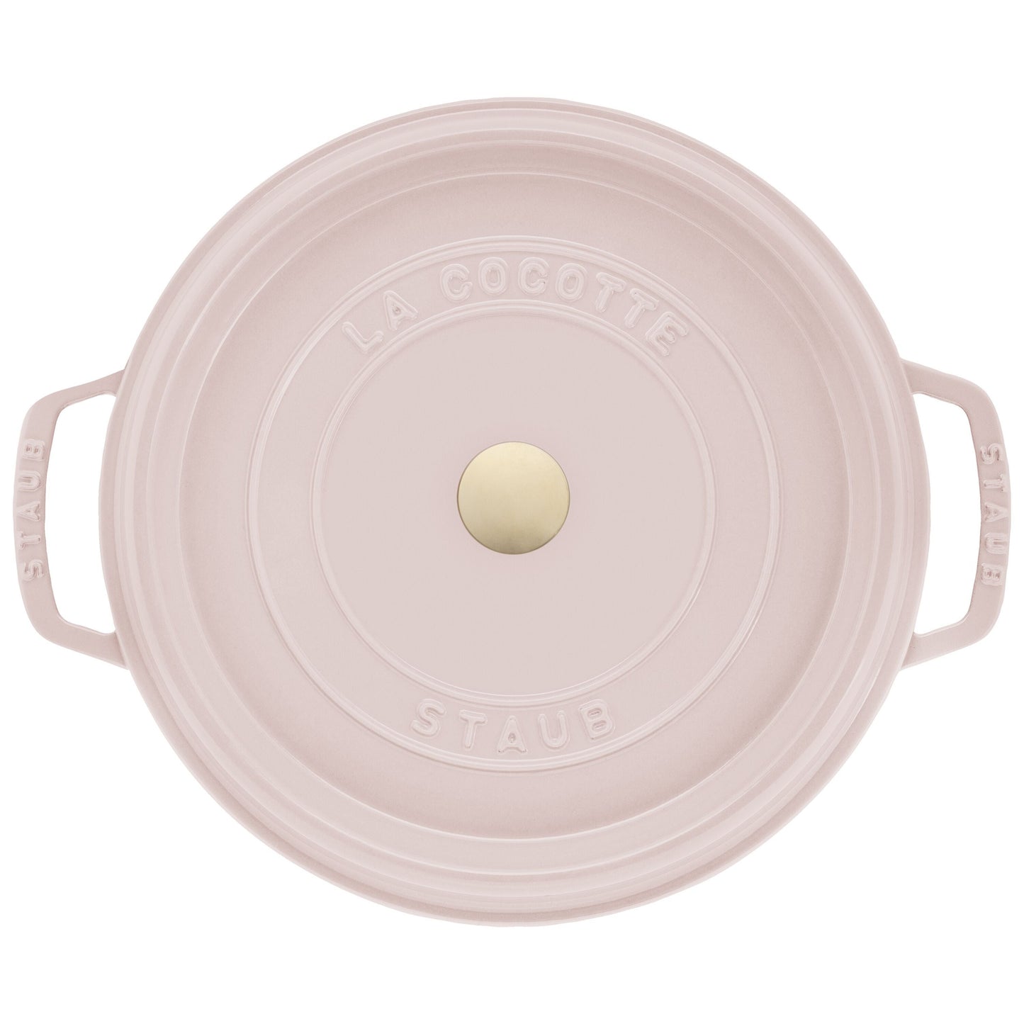 STAUB La Cocotte 6.75 L Cast Iron Round Cocotte, Sorbet Rose