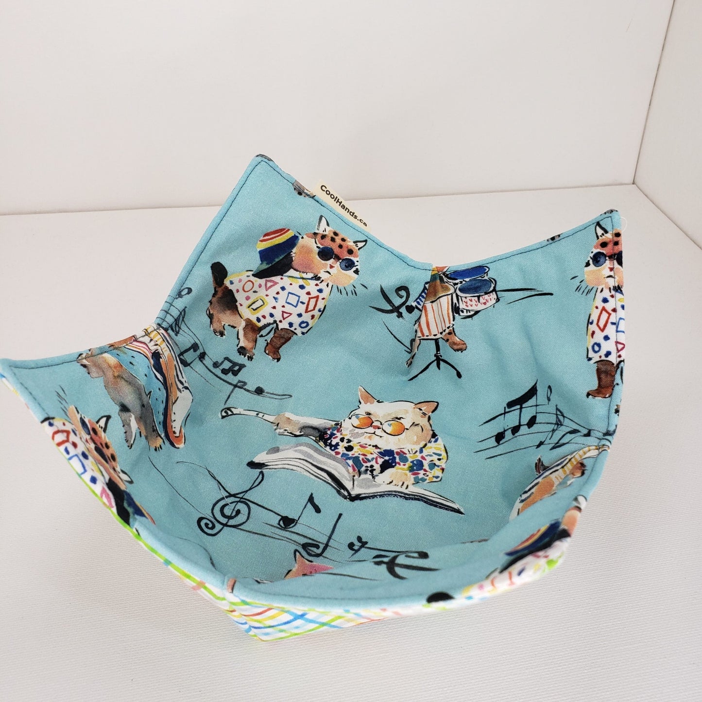 100% Cotton Microwavable Bowl Cozy - Hep Cats