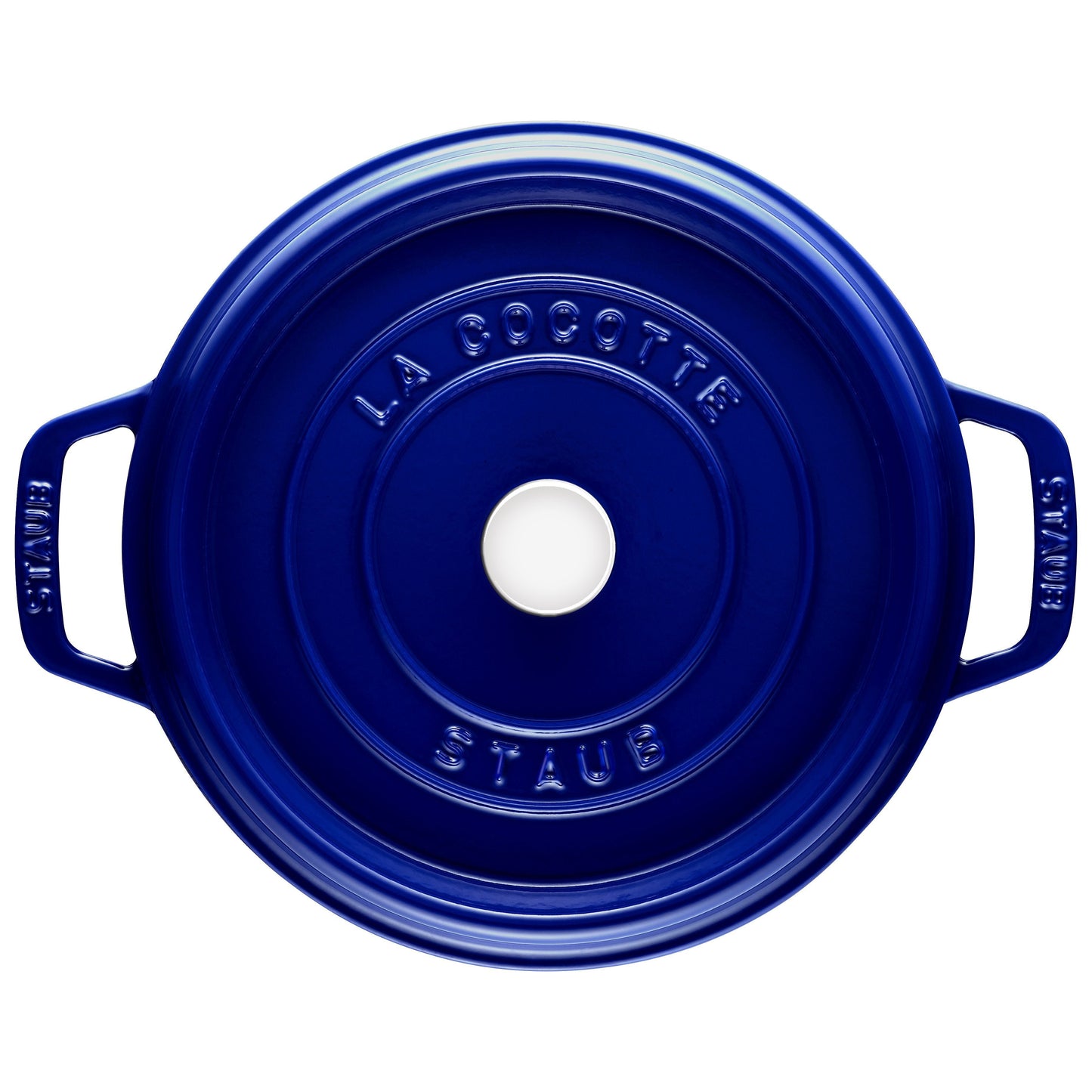 STAUB La Cocotte 8.4 L Cast Iron Round Cocotte, Dark-Blue