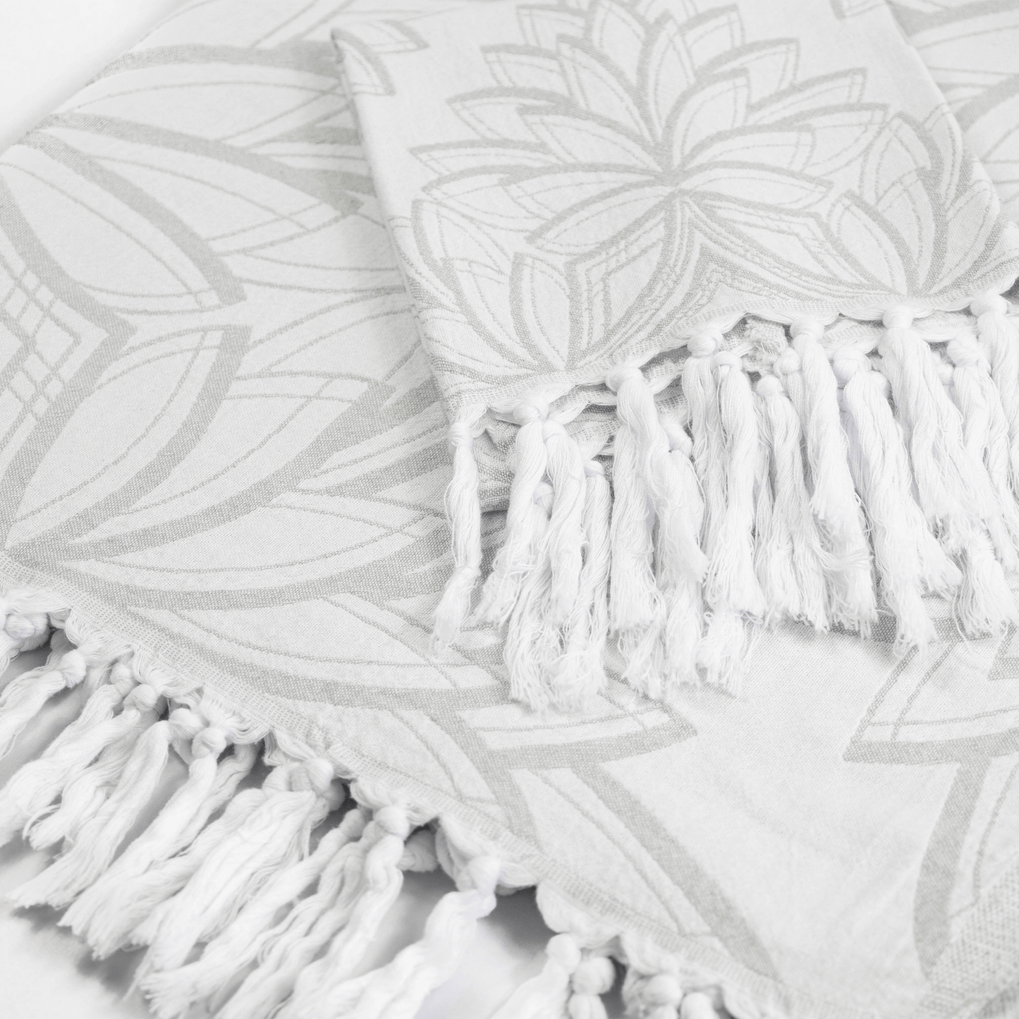 Turkish Towels Canada | Set in Grey + White