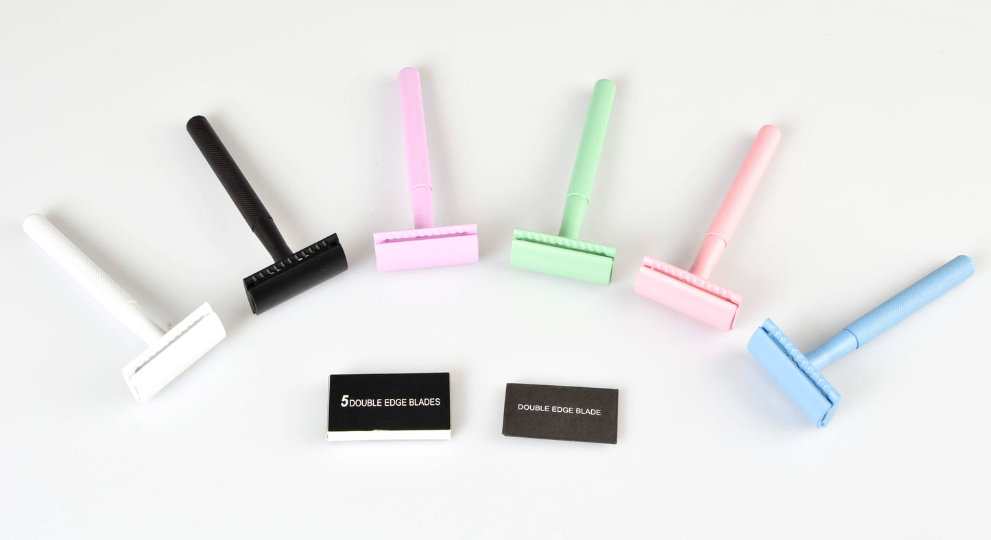 Plastic Free Reusable Safety Razor - Zero Waste Plastic Free Shaving - Double Edge Razor