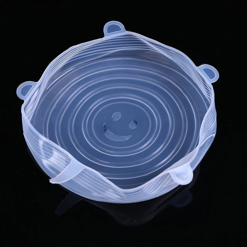 Eco-Friendly Reusable Silicone Stretch Food & Dish Covers – Set of 6