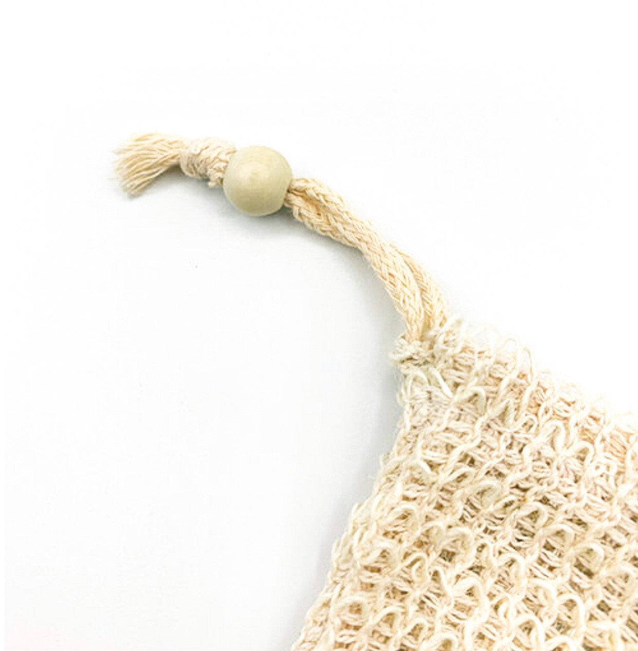 Nifty Natural Sisal Soup Pouch - Zero Waste Organic Soap Bag  -Plastic Free Biodegradable Soap Saver