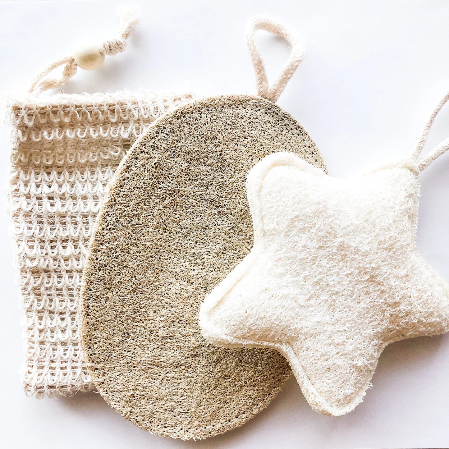 Natural Loofah Sponge-Organic Sustainable Bath & Body Sponge-Zero Waste Plastic Free Large Luffa Kitchen Scrub