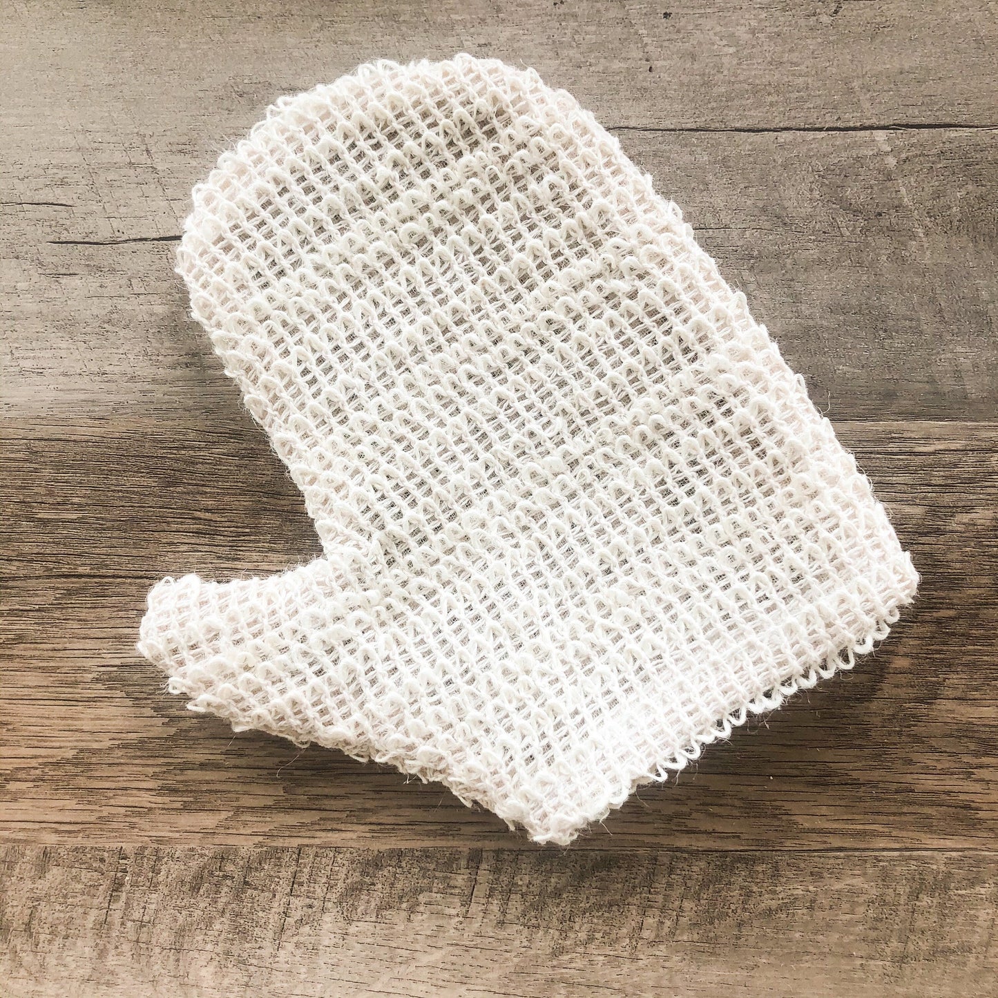 Natural Sisal Bath Mitt - Zero Waste Organic Exfoliating Bath Glove - Plastic Free Sustainable Shower