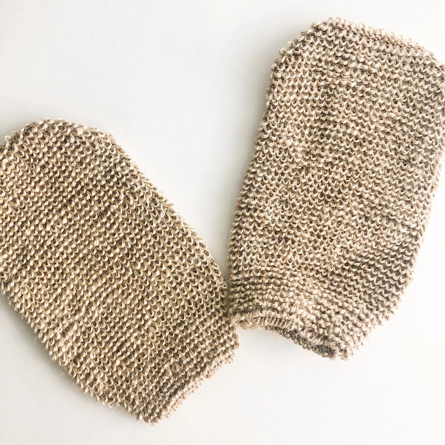 Natural Exfoliating Jute Mitt - Organic Biodegradable Body & Bath Glove - Plastic Free Zero waste Body Scrub