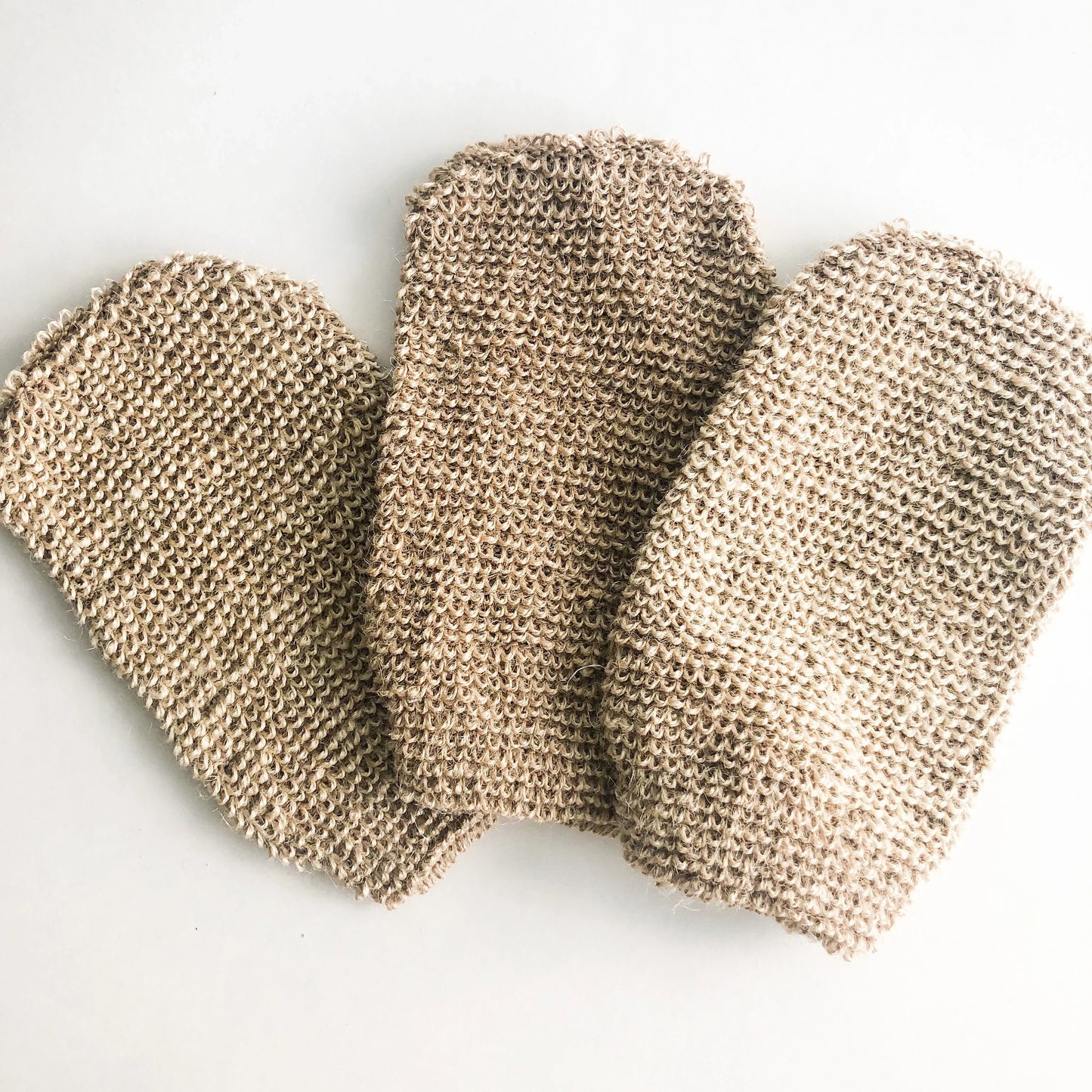 Natural Exfoliating Jute Mitt - Organic Biodegradable Body & Bath Glove - Plastic Free Zero waste Body Scrub