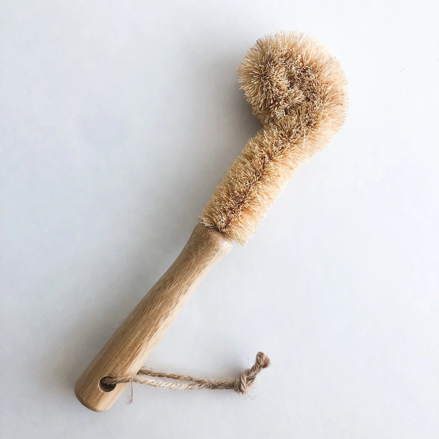 Natural Bamboo Coconut Glass Brush - Organic Plastic Free Biodegradable Coconut Kitchen Brush - Zero Waste Living