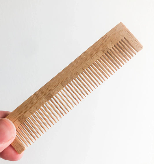 Plastic Free Natural Bamboo Comb - Zero Waste Static Free Comb