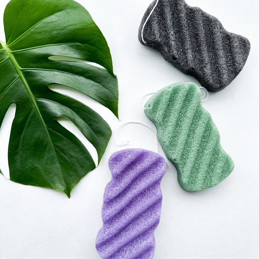 Natural Organic Konjac Body Sponge - Biodegradable Zero Waste Plastic Free Facial, Body & Bath Sponge - Sustainable Living and Bathroom