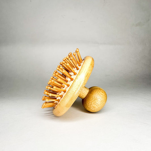 Eco-Friendly Bamboo Scalp Massager